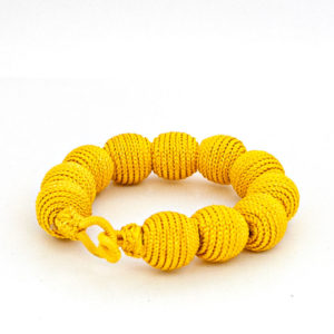 bracelet silko lambada jaune-Marrakech-Samparely-création