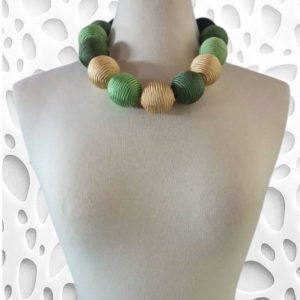 Collier-silko-balls-green